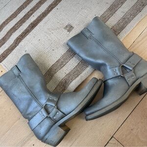 Frye Gray 12r Harness Boots